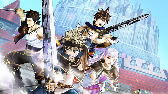 Anime, Schwarzklee, Asta (Schwarzklee), Noelle Silva, Yami Sukehiro, Yuno (Schwarzklee), HD-Hintergrundbild HD wallpaper