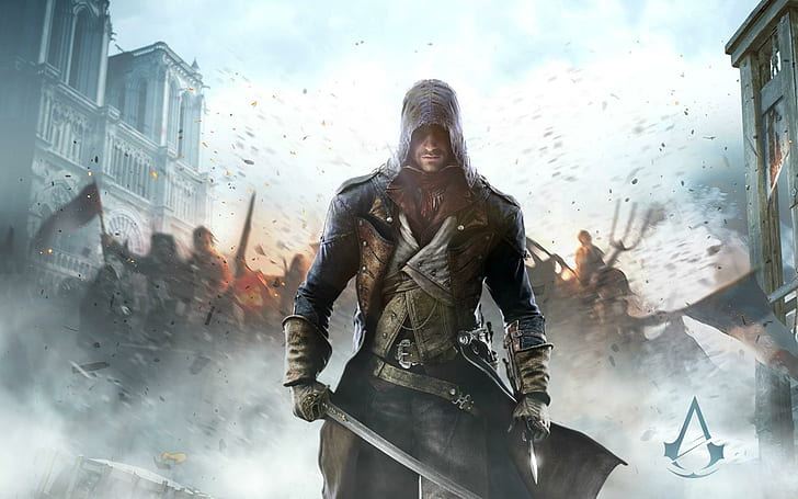 Assassin's Creed Unity, кредо, убийца, единство, HD обои