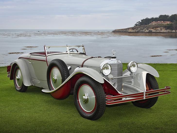 1928, 680s, benz, mercedes, retro, roadster, saoutchik, supercar, supercar, siluro, Sfondo HD