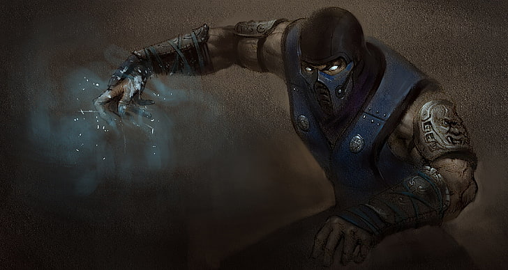 Mortal Kombat Subzero hintergrundbilder, mortal kombat, ninja, sub-zero, kunst, HD-Hintergrundbild