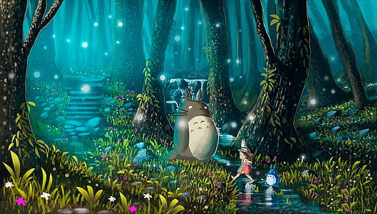 Mój sąsiad Totoro, Studio Ghibli, Totoro, Tapety HD HD wallpaper