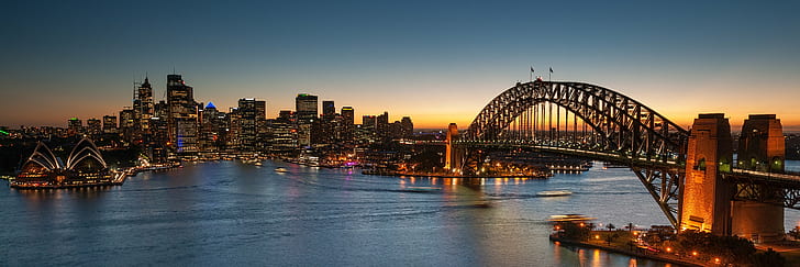 photography of bridge with body of water  during golden hour, photography, bridge, body of water, golden hour, Calendar, Shots, Australia, Circular Quay, Dusk, Kirribilli, Milsons Point  New South Wales, Sydney Harbour Bridge, Sydney Opera House, exif, lens, 35mm, f2.8, za, ssm, geo, country, aperture, ƒ / 9.0, sony, state, city, focal_length, mm, lon, geo:location, camera, model, dslr-a900, lat, iso_speed, cityscape, urban Skyline, night, architecture, famous Place, skyscraper, downtown District, river, bridge - Man Made Structure, urban Scene, sydney, sunset, HD wallpaper