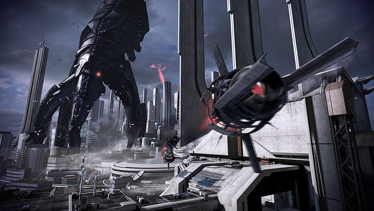 fondo de pantalla digital del juego, Mass Effect, Mass Effect 2, Mass Effect 3, Reapers, videojuegos, Fondo de pantalla HD