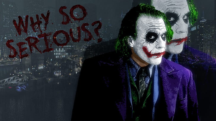 Dark Knight, Joker, Why So Serious, Fond d'écran HD