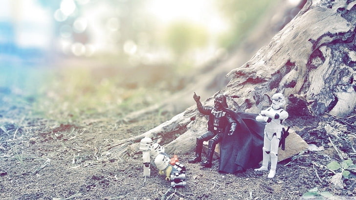 Figura de Star Wars Dark Vader, Star Wars, Darth Vader, Stormtrooper, LEGO, brinquedos, HD papel de parede