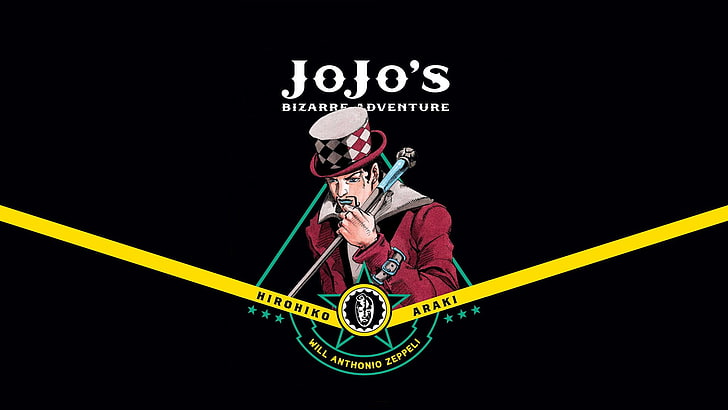 Logo Jojo, Petualangan Aneh Jojo, Will A. Zeppeli, Wallpaper HD