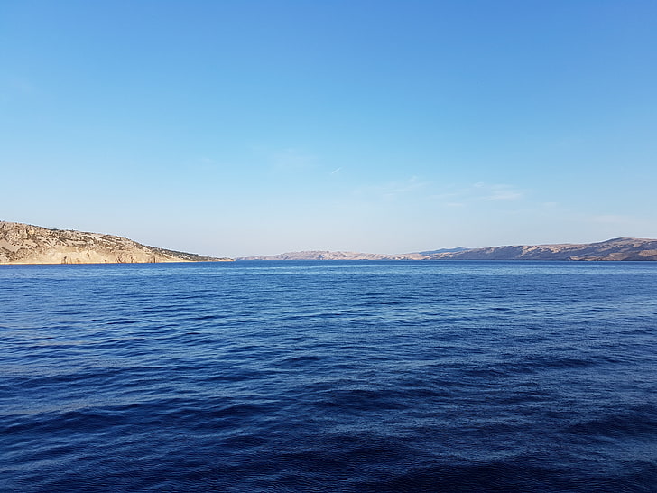 водоем, Хърватия, Средиземно море, вода, море, HD тапет