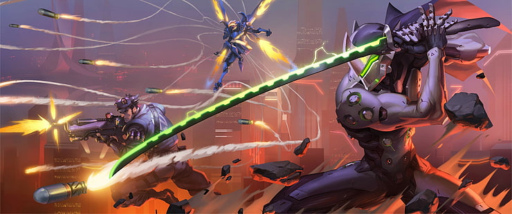 Genji (Overwatch), Overwatch, Blizzard Entertainment, HD-Hintergrundbild HD wallpaper