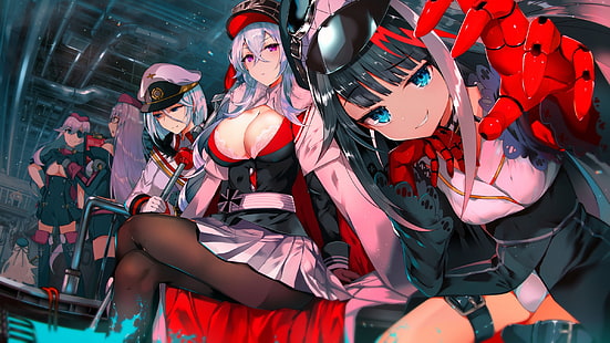 girls, Anime, characters, Azur Lane, HD wallpaper HD wallpaper