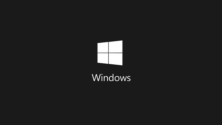 Microsoft Windows-logotyp, Windows-logotyp, mörk, Windows 7, Windows 8, Windows 10, HD tapet