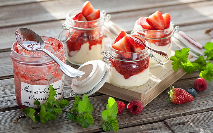 Strawberry Jam, strawberry, jam, berries, HD wallpaper