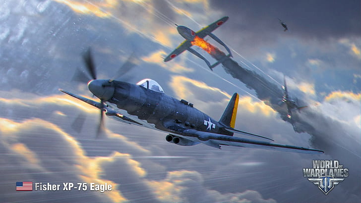 World of Warplanes, Kampfflugzeuge, Flugzeuge, Wargaming, Videospiele, HD-Hintergrundbild