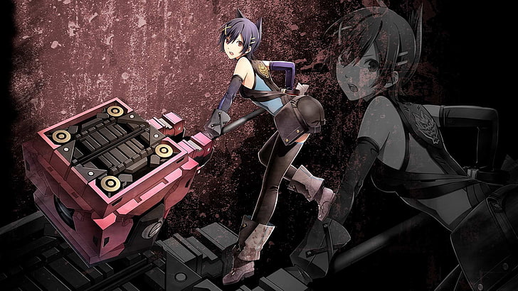 пурпурно женски аниме герой, Gods Eater Burst, Kouzuki Nana, HD тапет