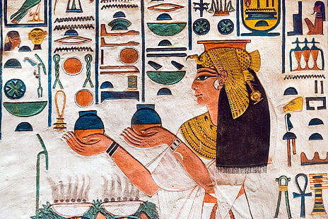 Egipt, hieroglify, Tapety HD HD wallpaper