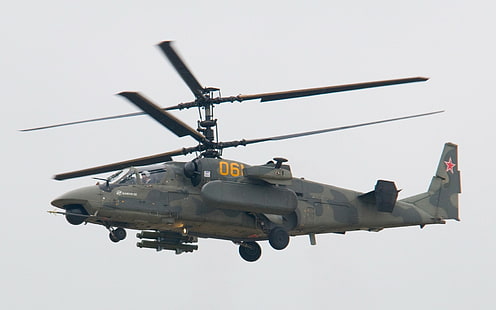 군용 헬리콥터, Kamov Ka-52 악어, HD 배경 화면 HD wallpaper