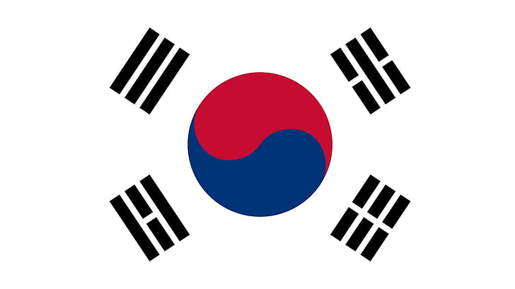 Südkorea, Flagge, HD-Hintergrundbild