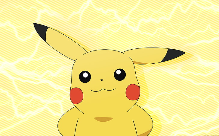 Pikachu digitale Tapete, Pokémon, Strom, Pikachu, gelb, HD-Hintergrundbild