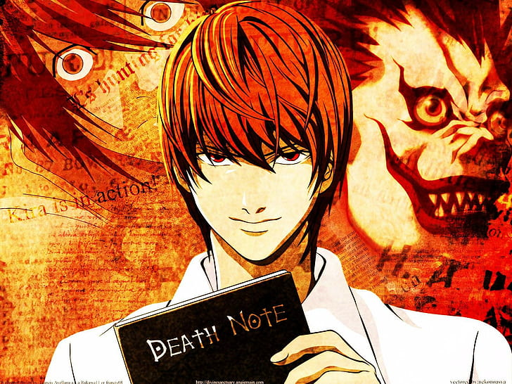 Yagami Light, Death Note, Ryuk, HD wallpaper