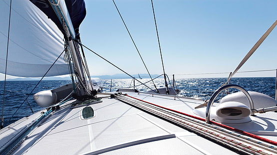 Yacht, Meer, Boot, Fahrzeug, HD-Hintergrundbild HD wallpaper