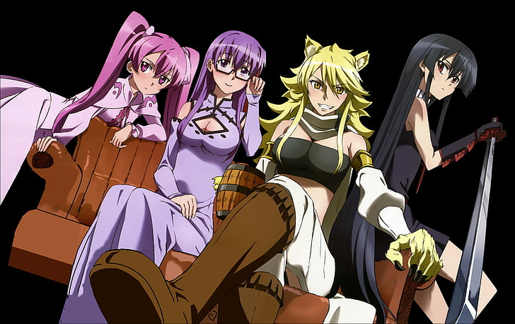 Anime, Akame ga Kill !, Akame (Akame Ga Kill!), Leone (Akame Ga Kill!), Mina (Akame Ga Kill!), Sheele (Akame Ga Kill!), HD papel de parede