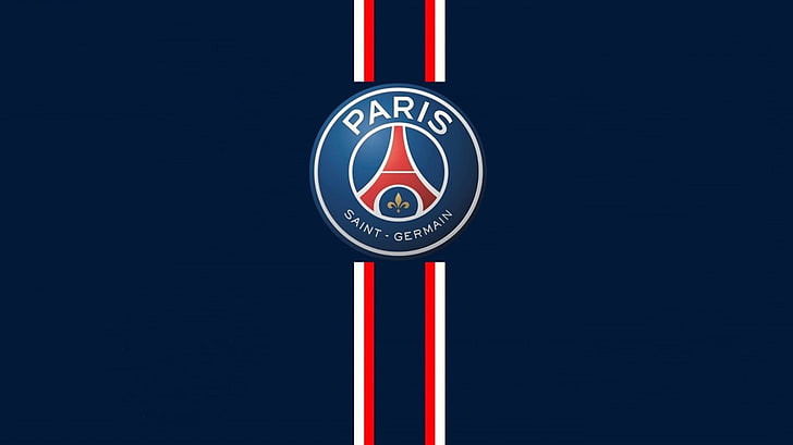 パリ・サンジェルマンのロゴ、パリ・サンジェルマン、サッカー、スポーツ、サッカークラブ、フランス、 HDデスクトップの壁紙