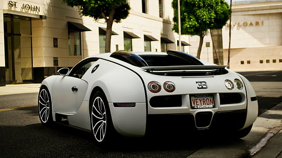 coche, Bugatti Veyron, Fondo de pantalla HD HD wallpaper