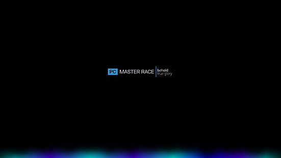 PC Master Race, PC Master Race, gelap, Wallpaper HD HD wallpaper
