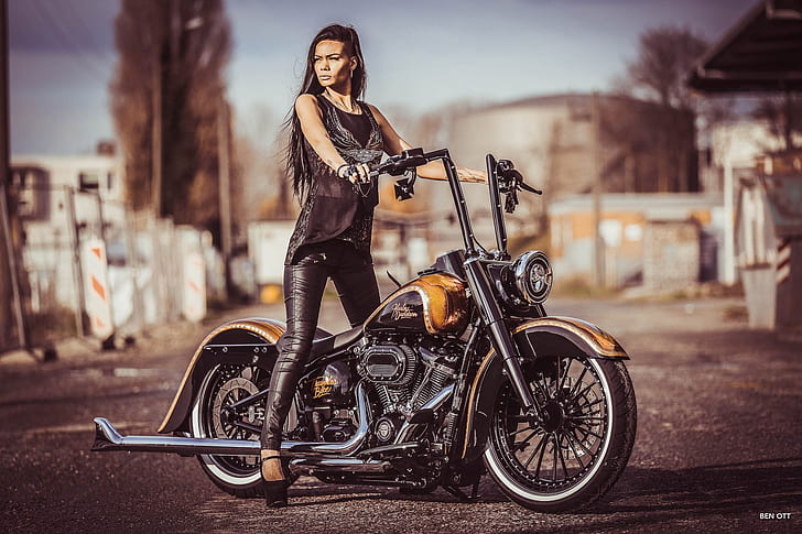 Motorcycles, Girls and Motorcycles, Custom Motorcycle, Harley-Davidson, HD  wallpaper | Wallpaperbetter