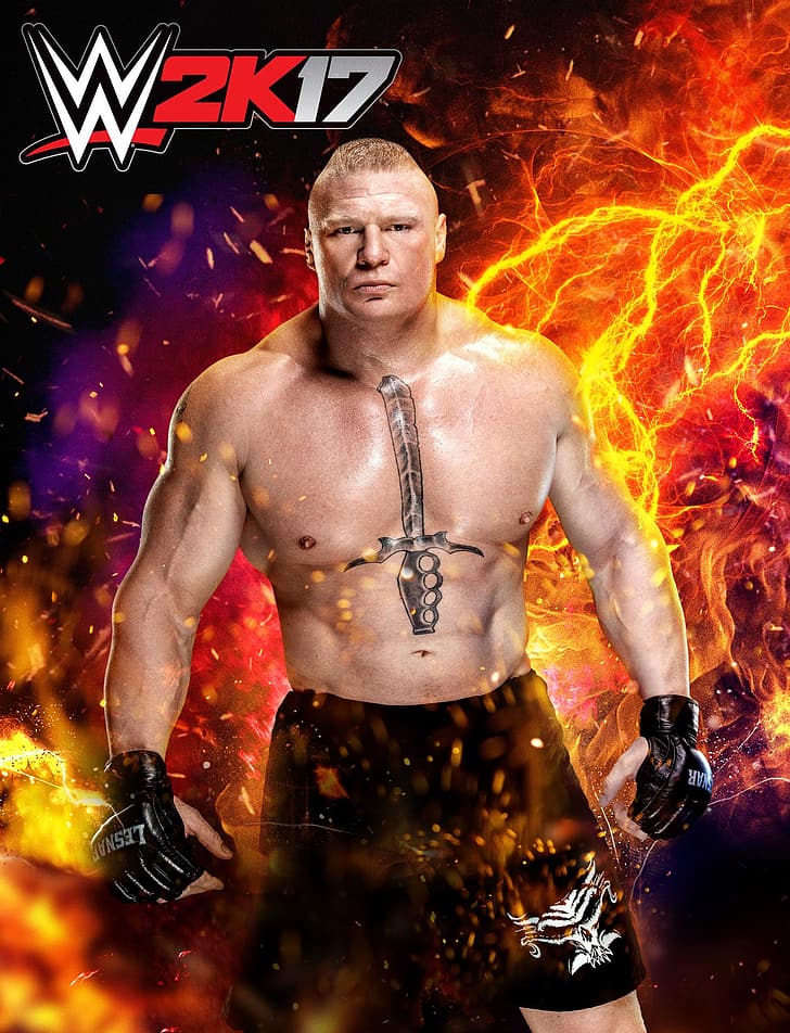 Brock Lesnar, wrestling, WWE, men, HD wallpaper