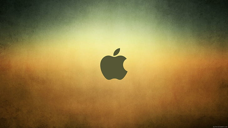Apple logo on gradient background, apple logo, apple, logo, gradient, brand, HD wallpaper