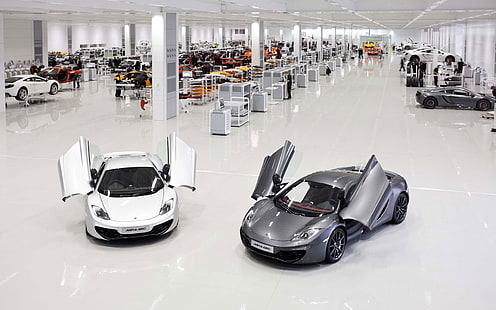 McLaren MP4-12C, carro, fábrica, McLaren Technology Center, HD papel de parede HD wallpaper