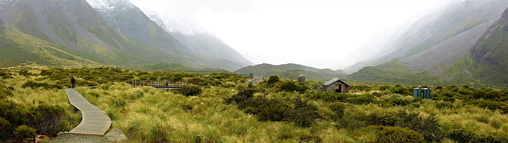 Nova Zelândia, Mt Cook, montanhas, HD papel de parede