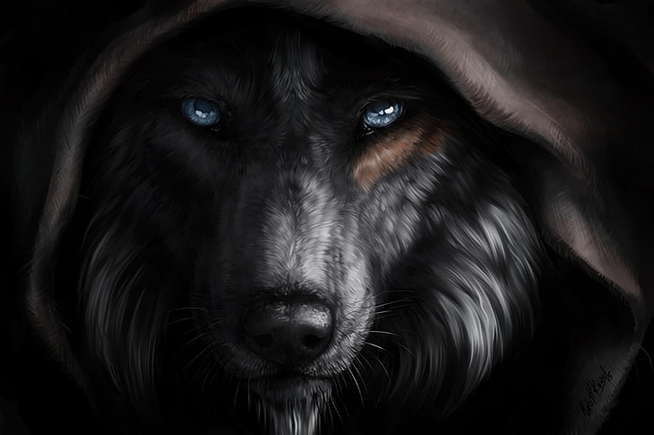 Fantasietiere, Wolf, Tier, HD-Hintergrundbild