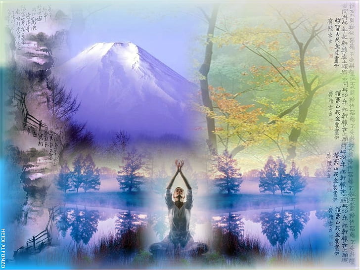瞑想自然禅自然その他のHDアート、自然、瞑想、精神的な禅、 HDデスクトップの壁紙