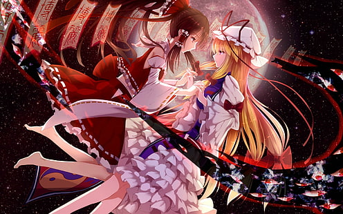 Anime, Touhou, Reimu Hakurei, Yukari Yakumo, HD-Hintergrundbild HD wallpaper