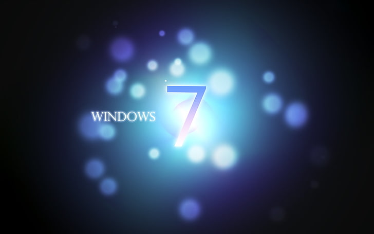 Windows 7 wallpaper, circles, logo, windows7, HD wallpaper