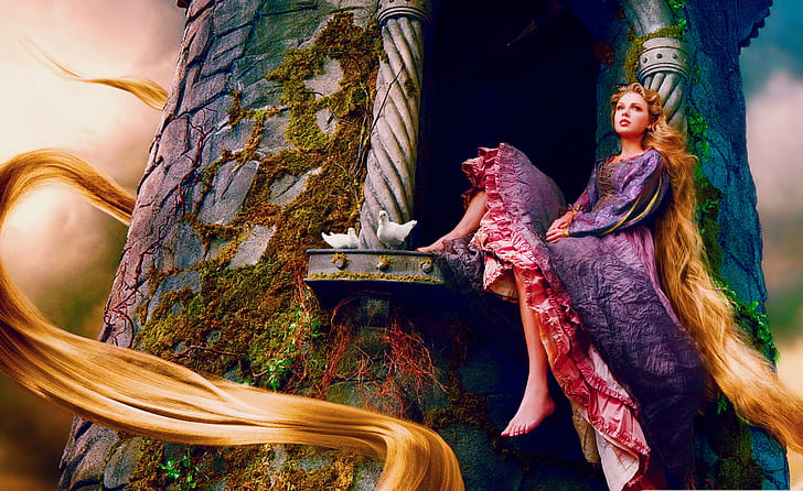 Taylor Swift As Rapunzel  Photoshoot, HD wallpaper