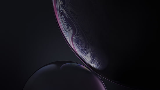 iPhone XR lager mörka bubblor, mörka, iPhone, bubblor, lager, HD tapet HD wallpaper