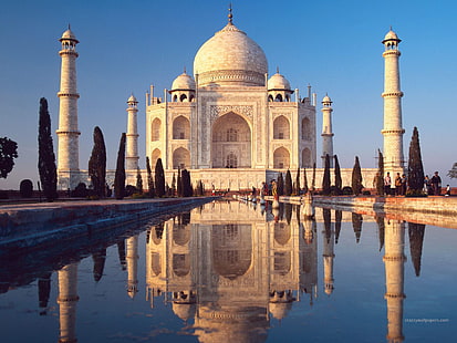 Taj Mahal Agra Indien HD HD, HD, Welt, Reisen, Reisen und Welt, Indien, Taj, Mahal, Agra, HD-Hintergrundbild HD wallpaper