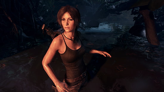 Лара Крофт, Tomb Raider, Shadow of the Tomb Raider, видео игри, снимка на екрана, HD тапет HD wallpaper