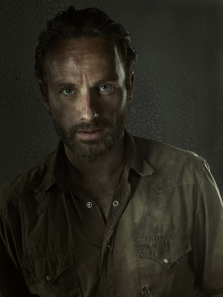 Walking Dead Rick, Os Mortos-Vivos, Rick Grimes, Andrew Lincoln, HD papel de parede, papel de parede de celular