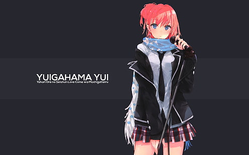 dziewczyny z anime, Yahari Ore no Seishun Love Comedy wa Machigatteiru, Yuigahama Yui, Tapety HD HD wallpaper