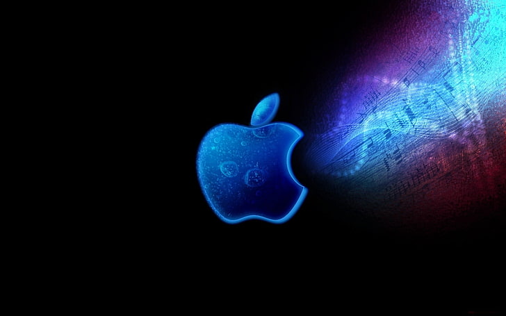 Apple, Mac, Brand, Logo, Neon, Light, Bright, Shadow, HD wallpaper