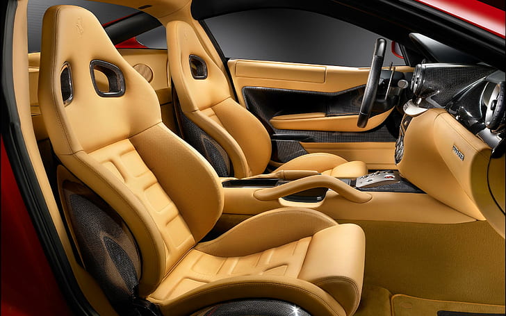 Car Interior, seats, interior, leather, cars, HD wallpaper