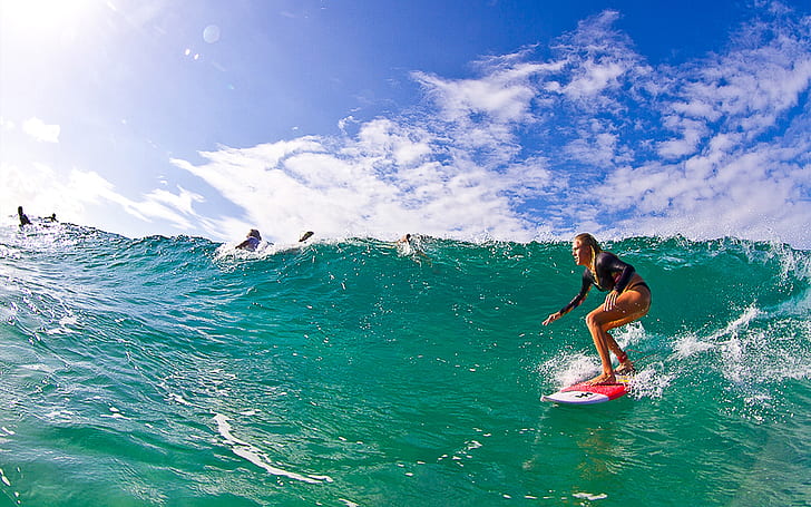 Surf Girl Hd Hintergrund, HD-Hintergrundbild