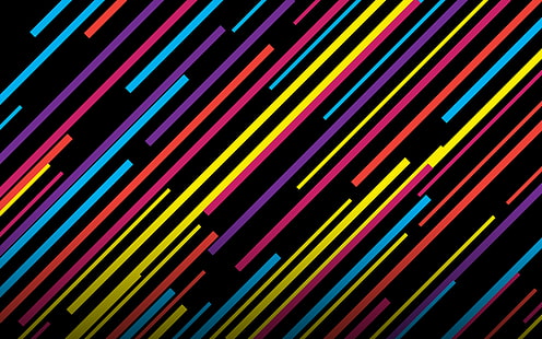 färgglada linjer, HD tapet HD wallpaper