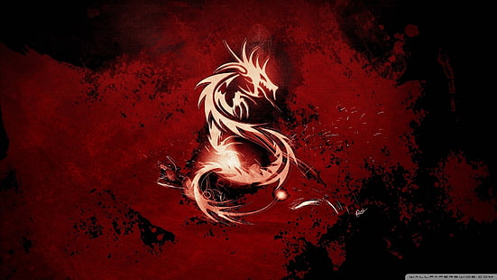 кровь, дракон Обои - 1920x1080, красный, HD обои HD wallpaper