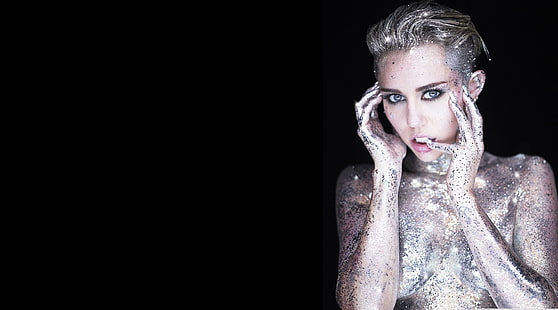 Miley Cyrus, Musik, Miley Cyrus, Shine, Glitter, HD-Hintergrundbild HD wallpaper