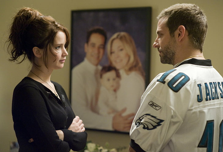 Film, Silver Linings Playbook, Bradley Cooper, Jennifer Lawrence, HD tapet