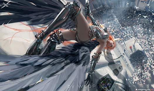 Anime Girls, WLOP, Ghost Blade, HD-Hintergrundbild HD wallpaper